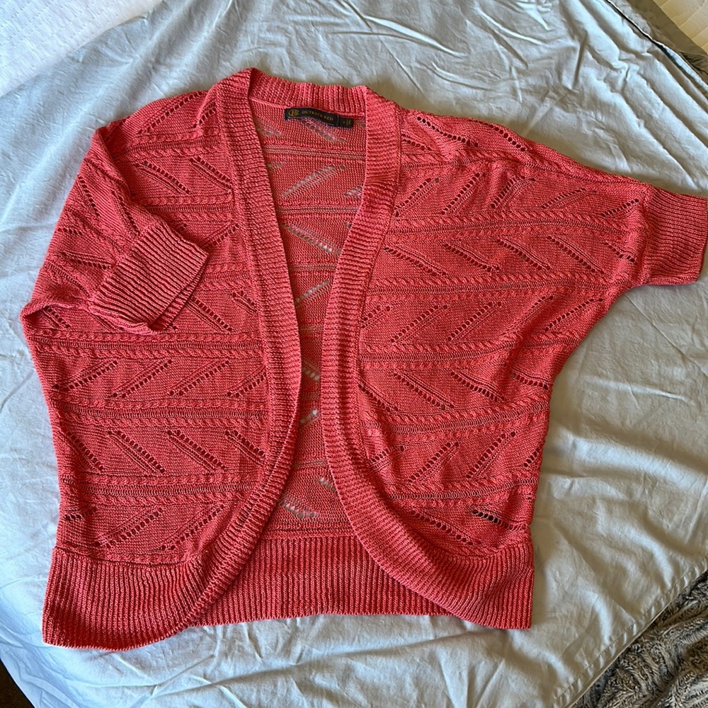 Short sleeve cardigan